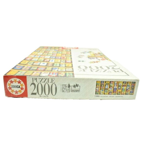 Educa Soft Cans 2000 Piece Jigsaw Puzzle (19 x 53.5) Soft Drinks Soda Pop - Picture 12 of 12